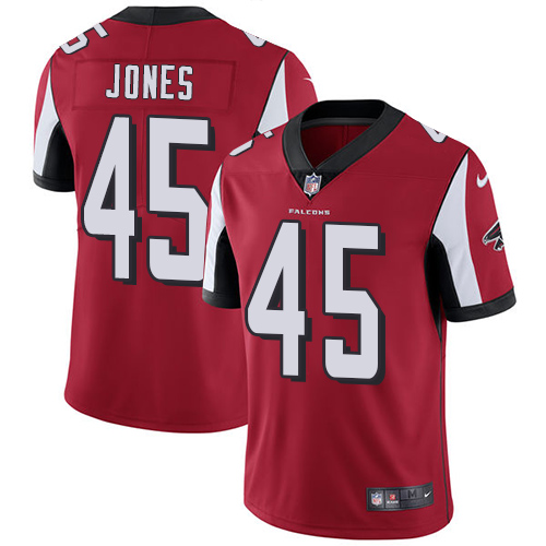 2019 men Atlanta Falcons 45 Jones red Nike Vapor Untouchable Limited NFL Jersey